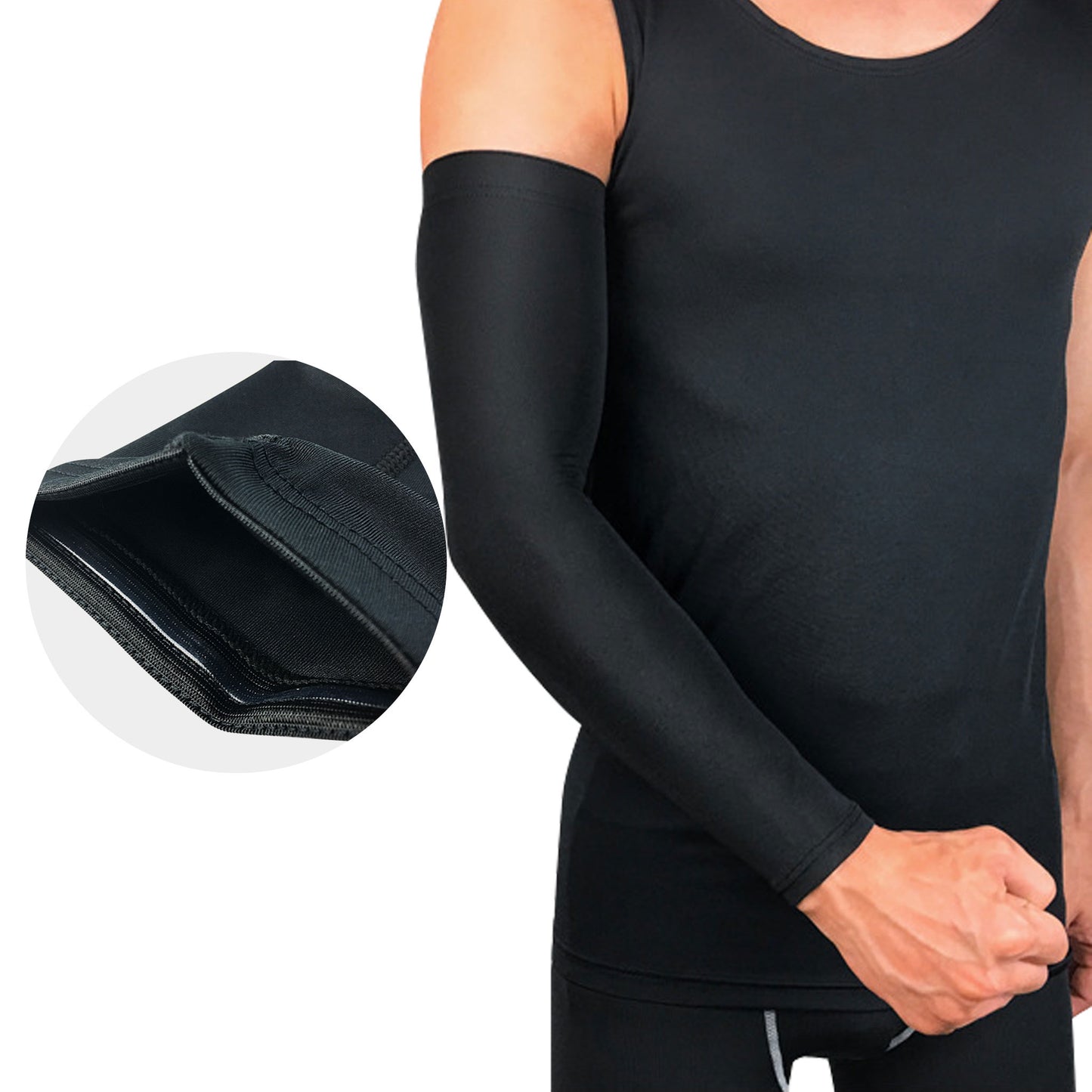 NOVAYAD 1Pairs Arm Guards For Athletic Use Arm Sleeves for Men Compression Sleeves