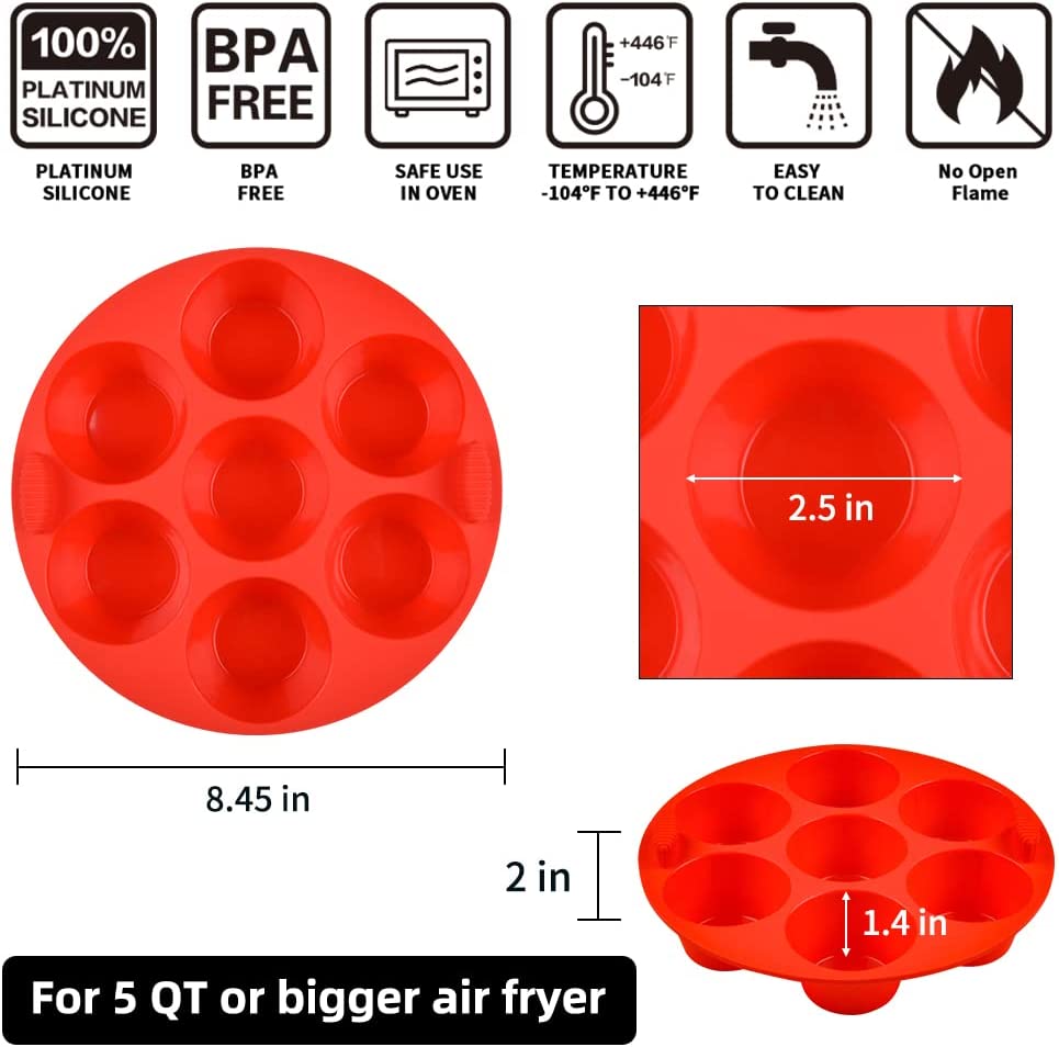 Silicone Muffin Pans 7 Cavities