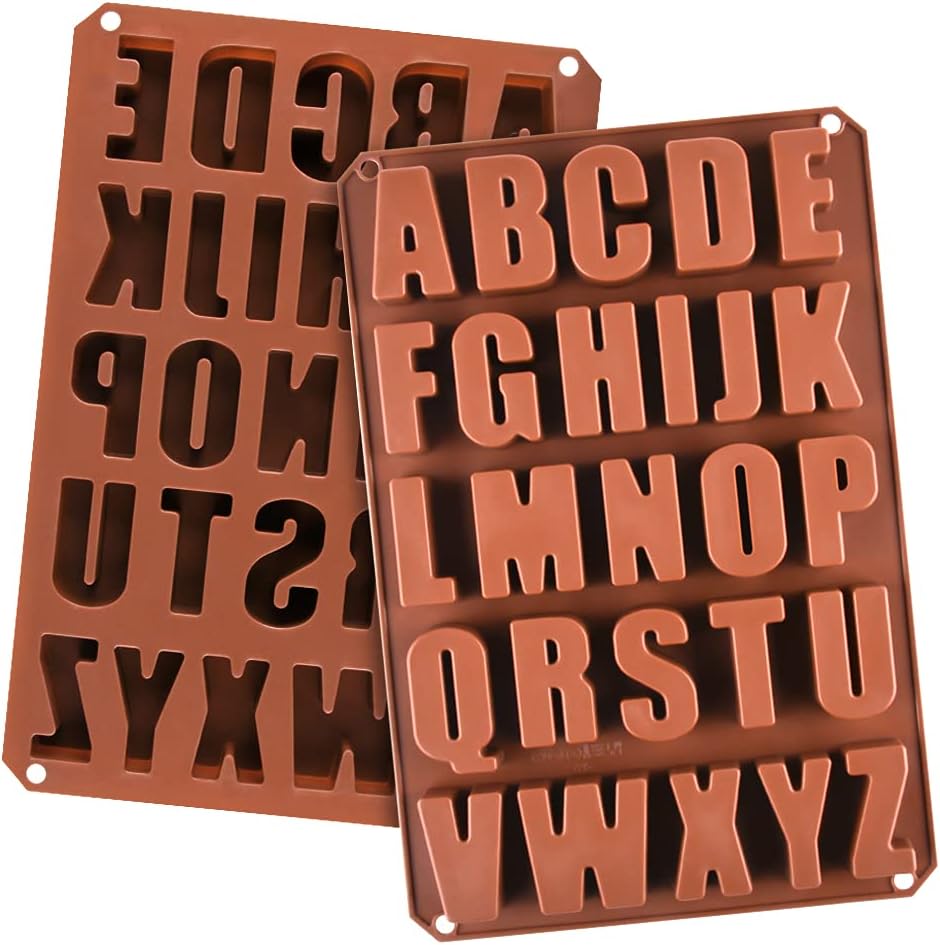 2pcs Large Letter Molds