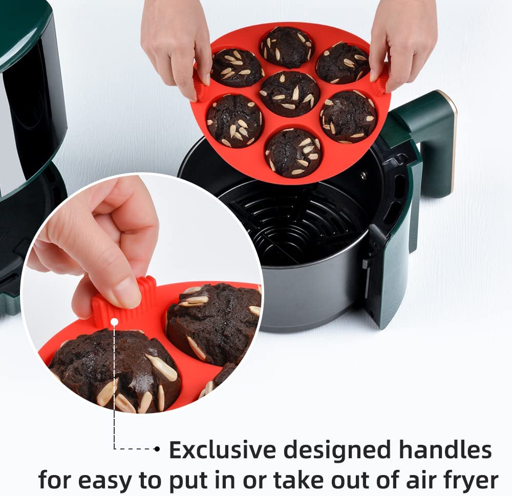 Silicone Muffin Pans 7 Cavities