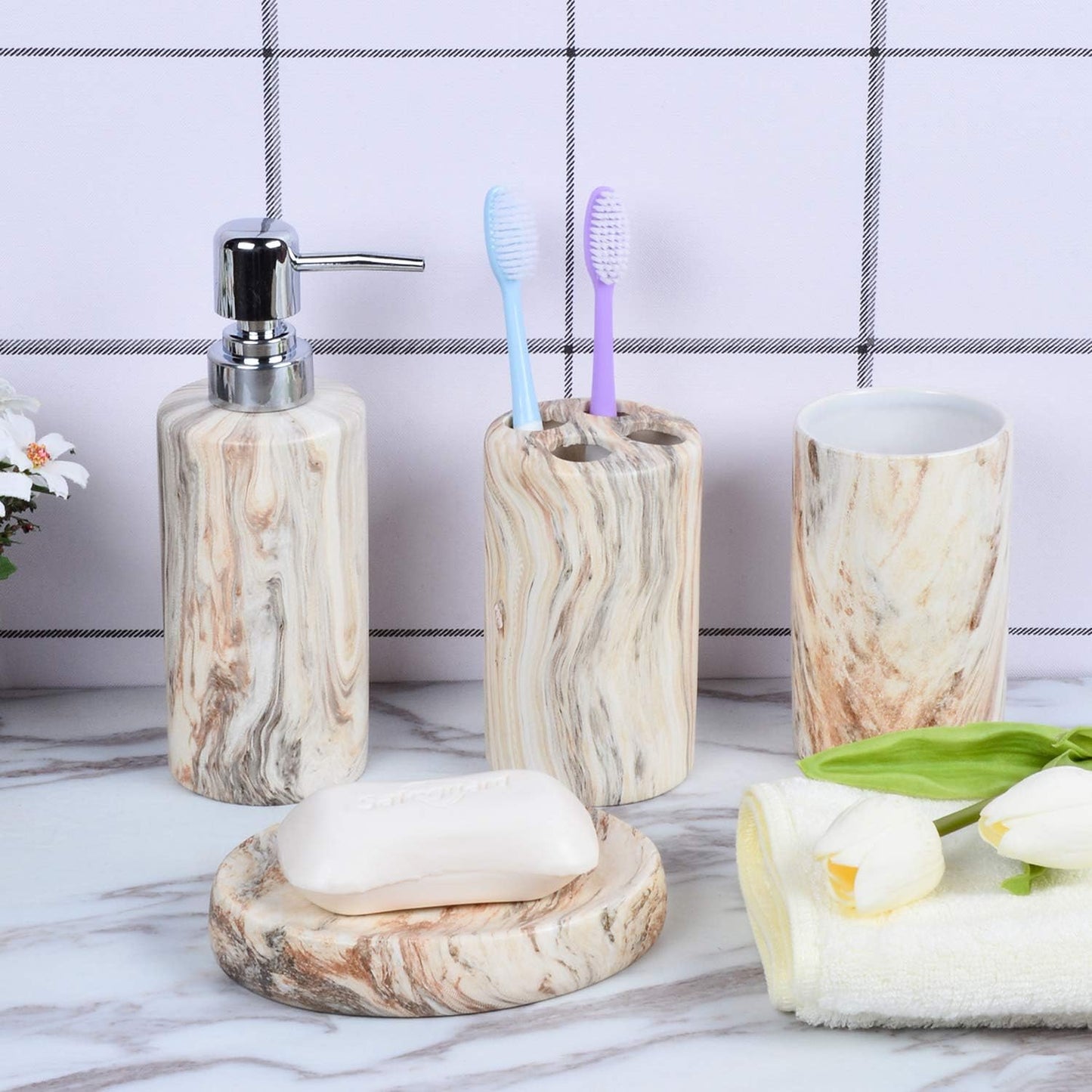 Bathroom Accessories Set mint