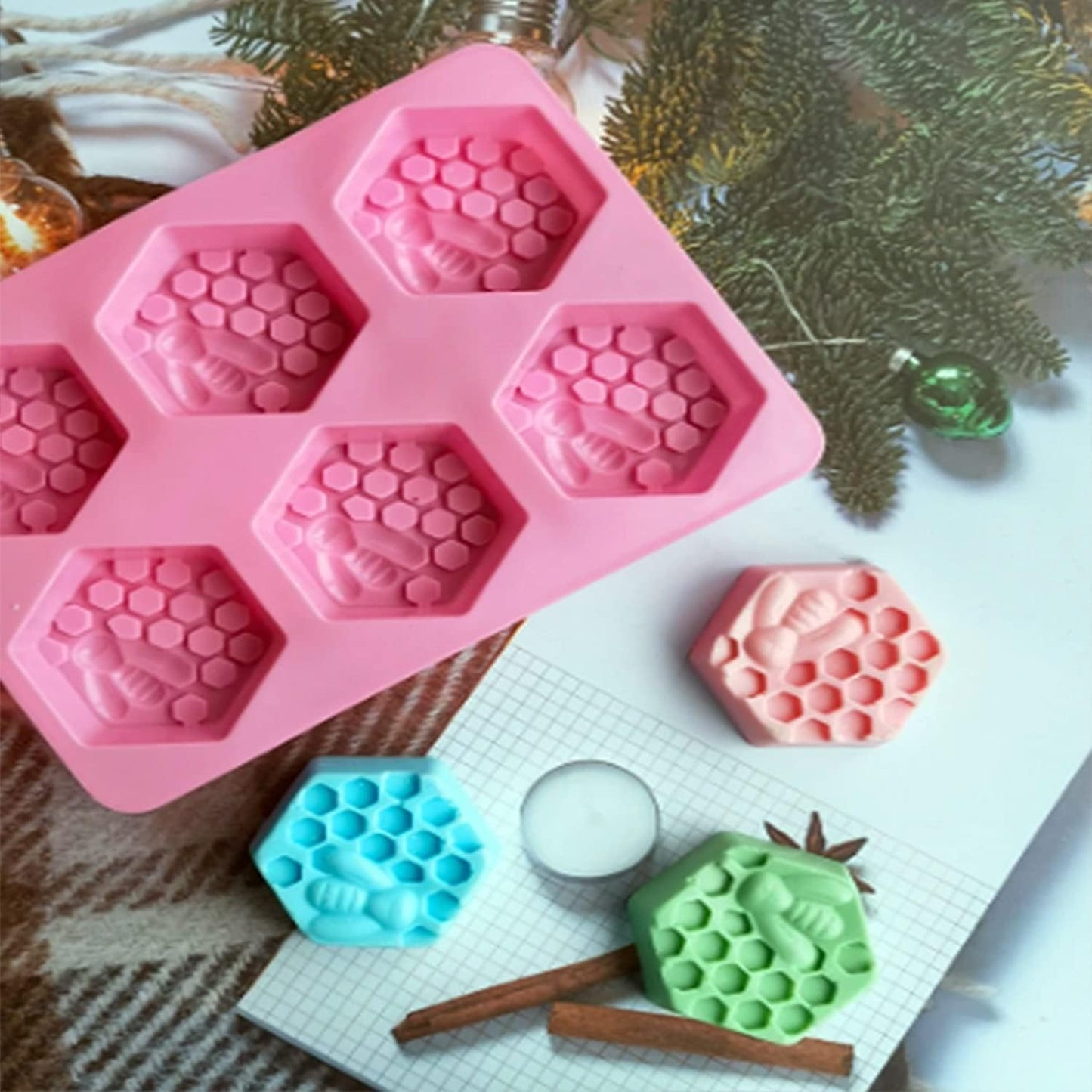 Bee Honeycomb Silicone Molds