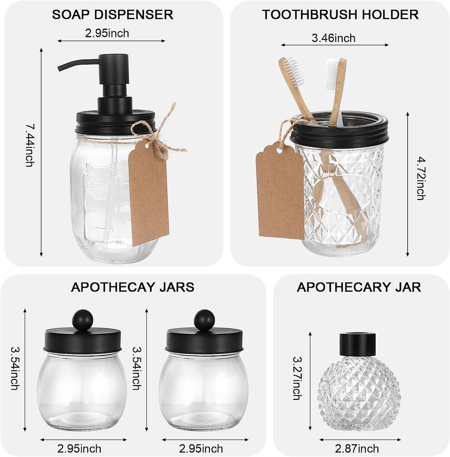 5PCS Bathroom Accessories Set