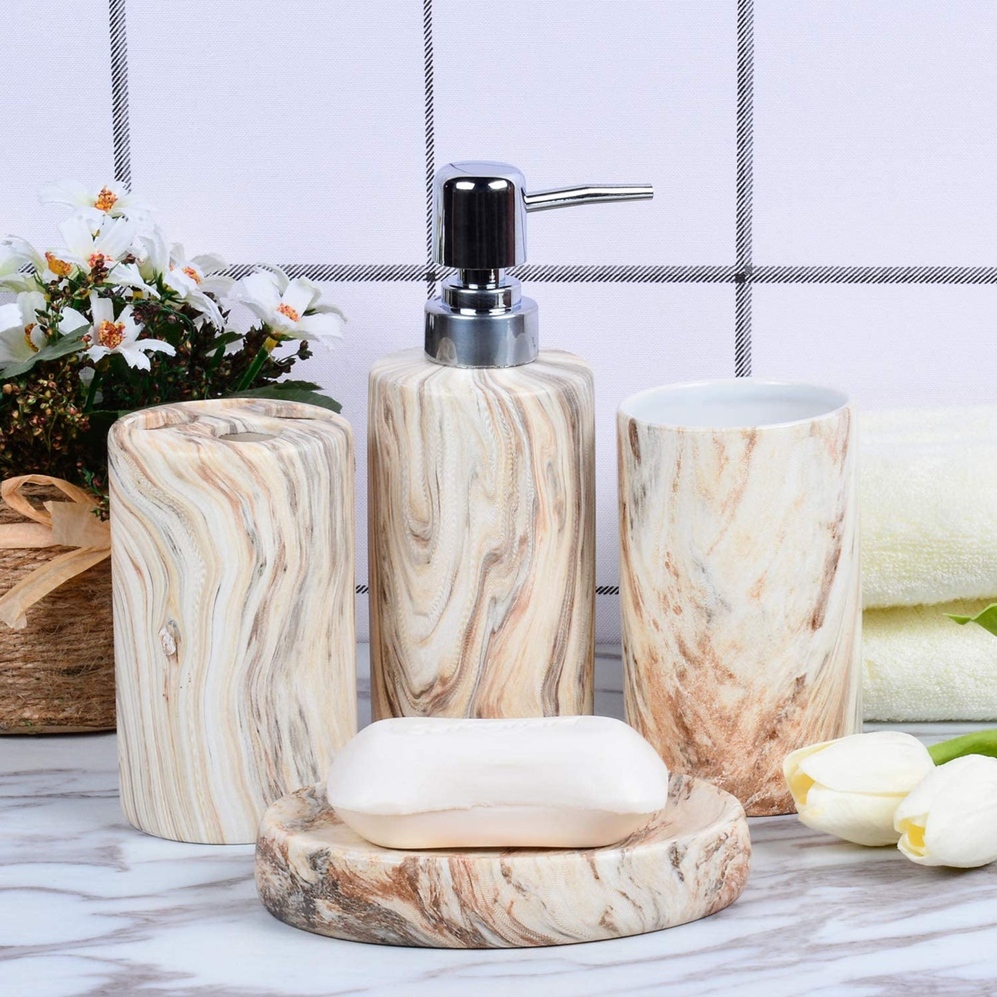 Bathroom Accessories Set mint
