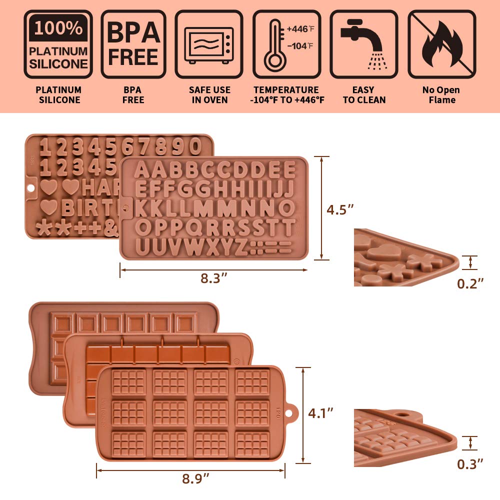 Number Silicone Candy Molds