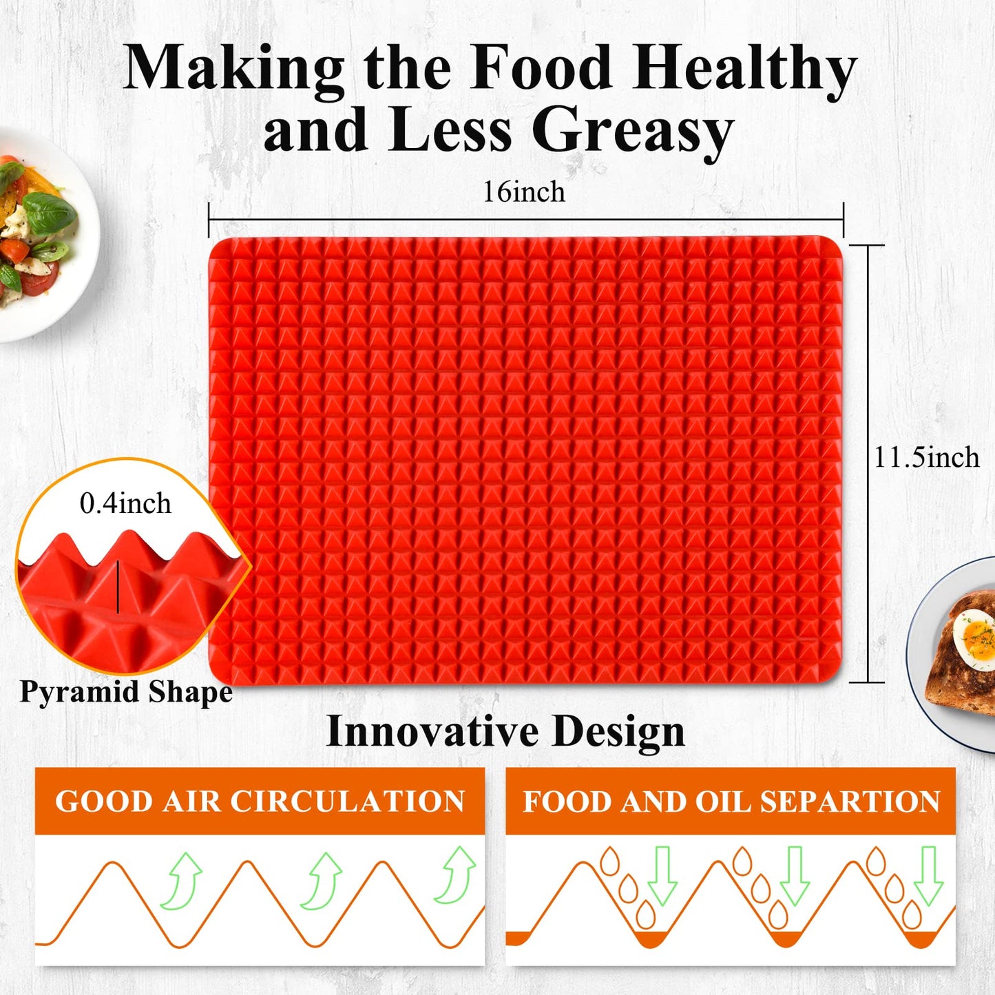 Pyramid Silicone Baking Mat