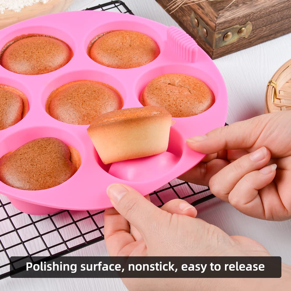 Silicone Muffin Pans 7 Cavities