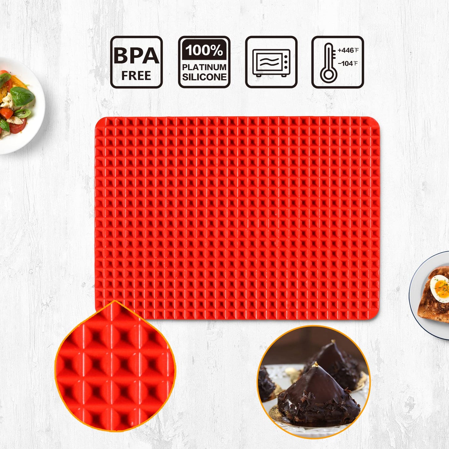 Pyramid Silicone Baking Mat
