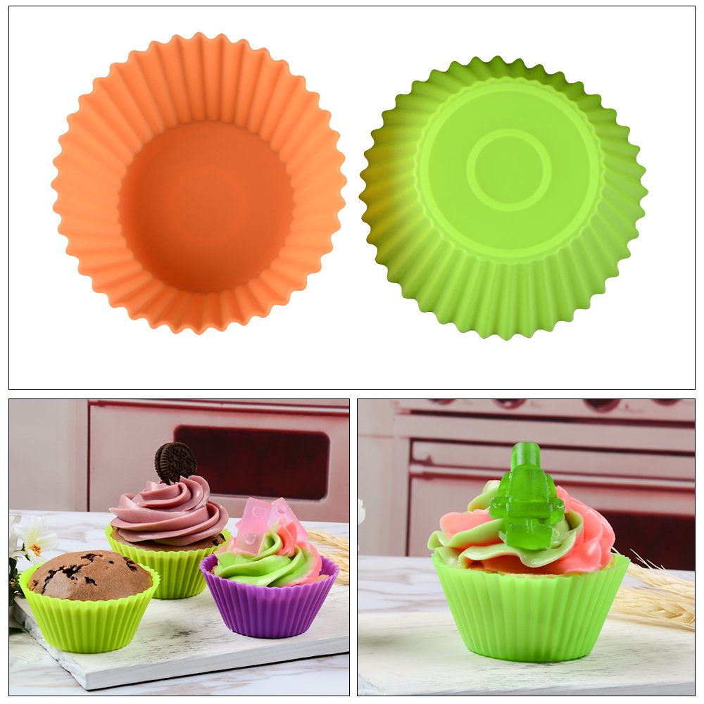 48 Pack Silicone Baking Cups