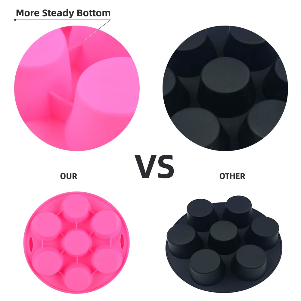 Silicone Muffin Pans 7 Cavities