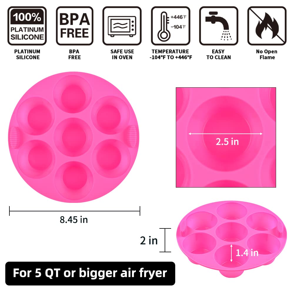Silicone Muffin Pans 7 Cavities