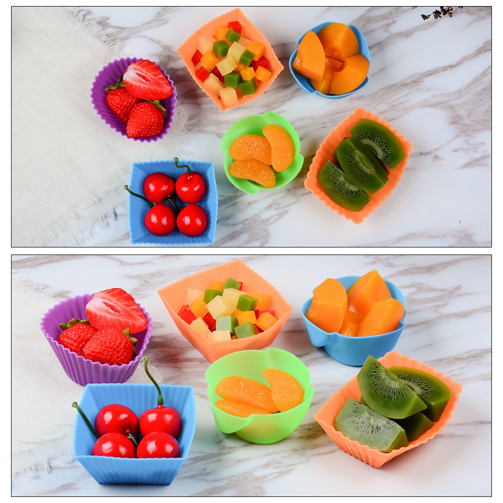 48 Pack Silicone Baking Cups