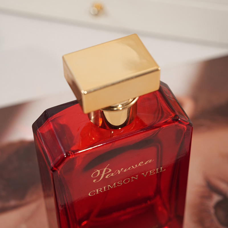 PARUVEA Crimson Veil Perfume for Women, Extrait de Parfum, Long-Lasting Floral Amber  Scent, 100ml Luxury Fragrance Gift