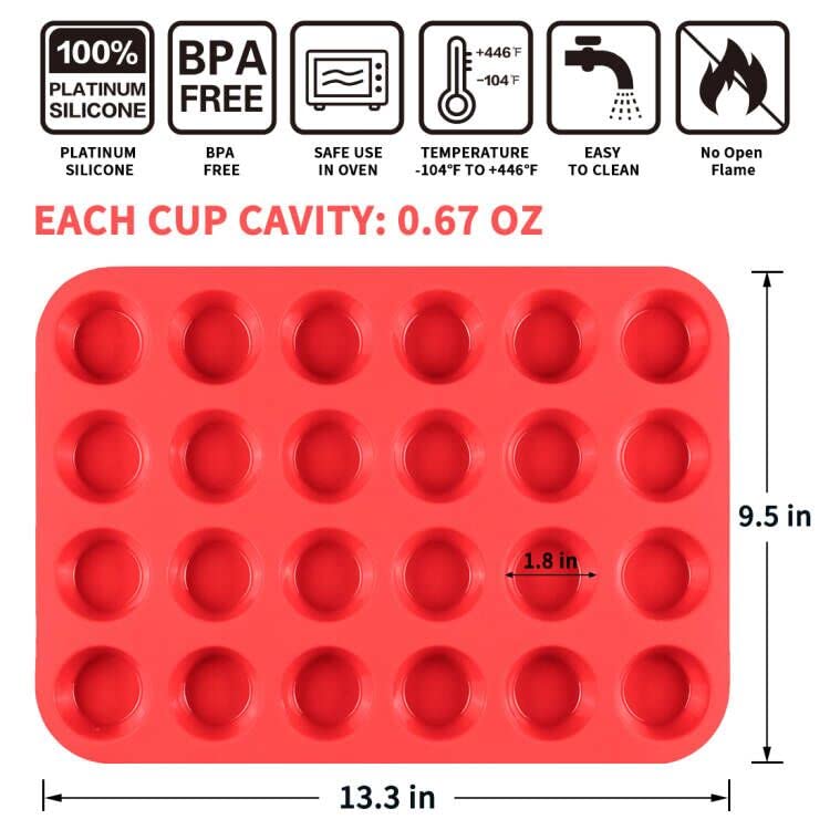 Mini 24 Cups Cupcake Pan