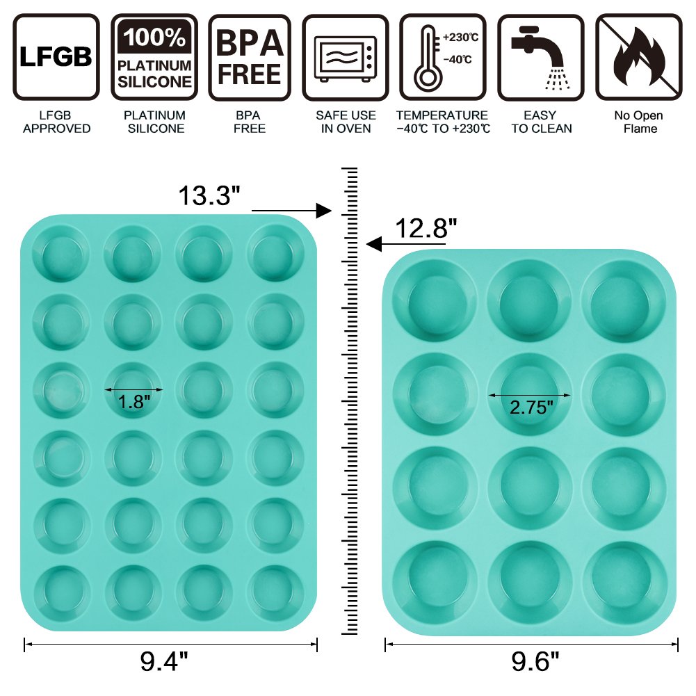 Silicone Muffin Pan Cupcake Set