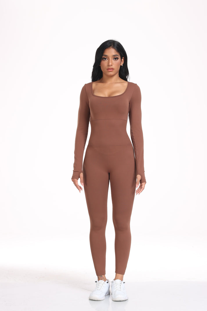 Long Sleeve Sport Jumpsuits